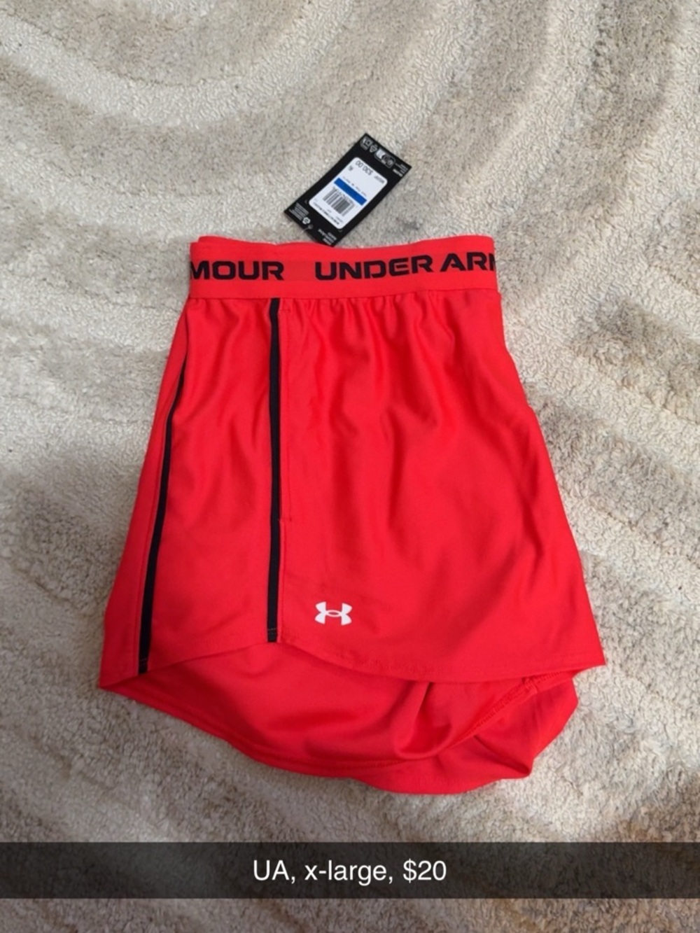 Under Armour Red Performance Skort with Black Trim